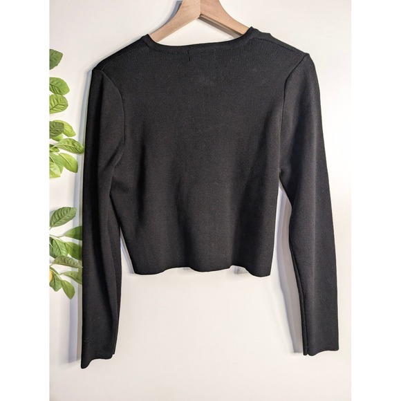 ZENANA Black Cardigan Sz M - Picture 2 of 2